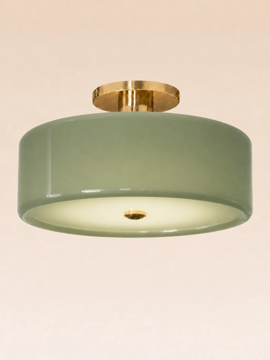 Sorrel Drum Glass Ceiling Light
