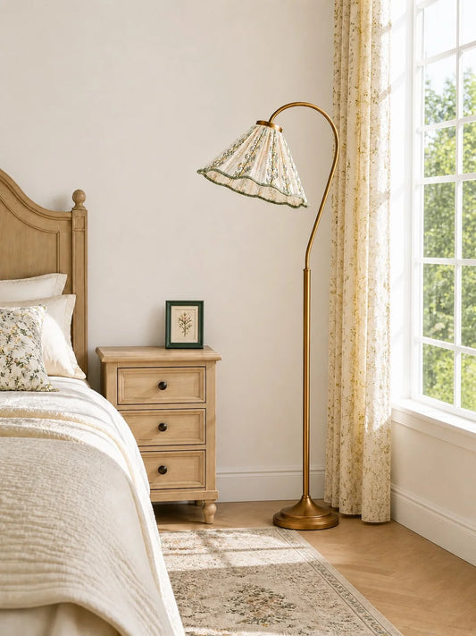 Briar Floral Fabric Floor Lamp