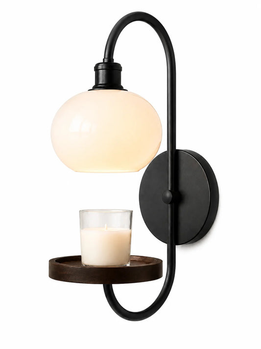 Lucien Opal Globe Wall Sconce