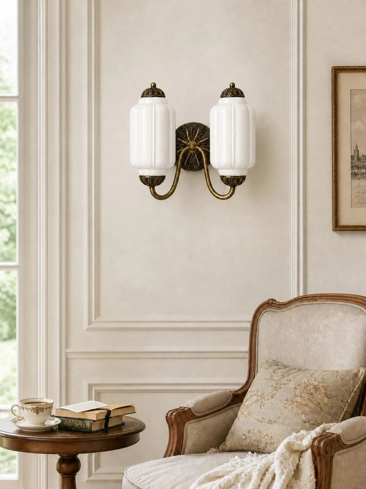 Lirael Milk Glass Wall Light
