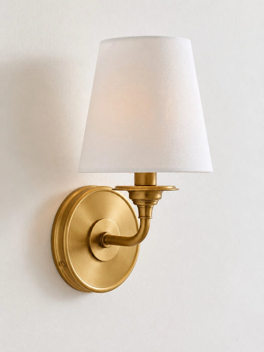 Rowena Fabric Tapered Shade Wall Sconce
