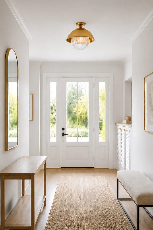 Oris Striped Glass Ceiling Light